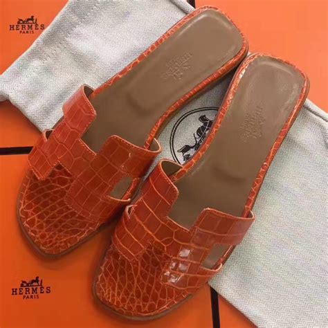 oran sandals hermes|Hermes oran crocodile sandals.